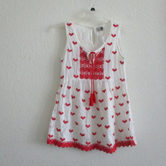 ASOS Embroidered Smock Top white size 4 sheer - Picture 1 of 16